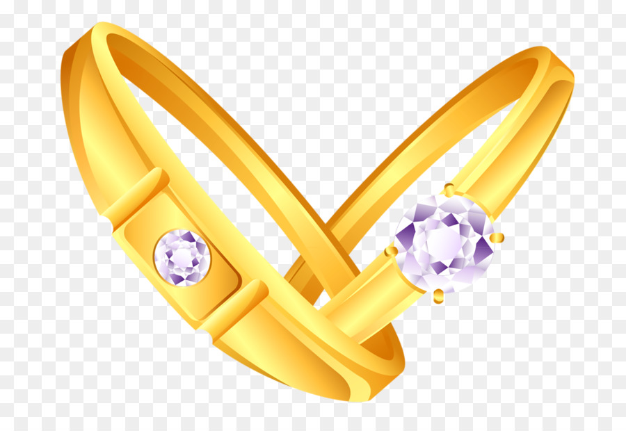 Anillos De Boda De Oro，Diamantes PNG