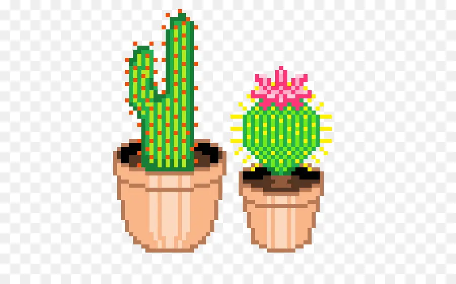 Pixel Art，Cactaceae PNG