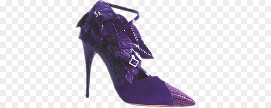 Tacón Alto Morado，Zapato PNG