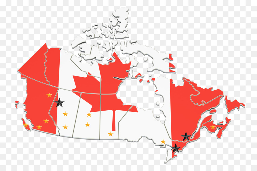 Mapa De Canadá，Geografía PNG