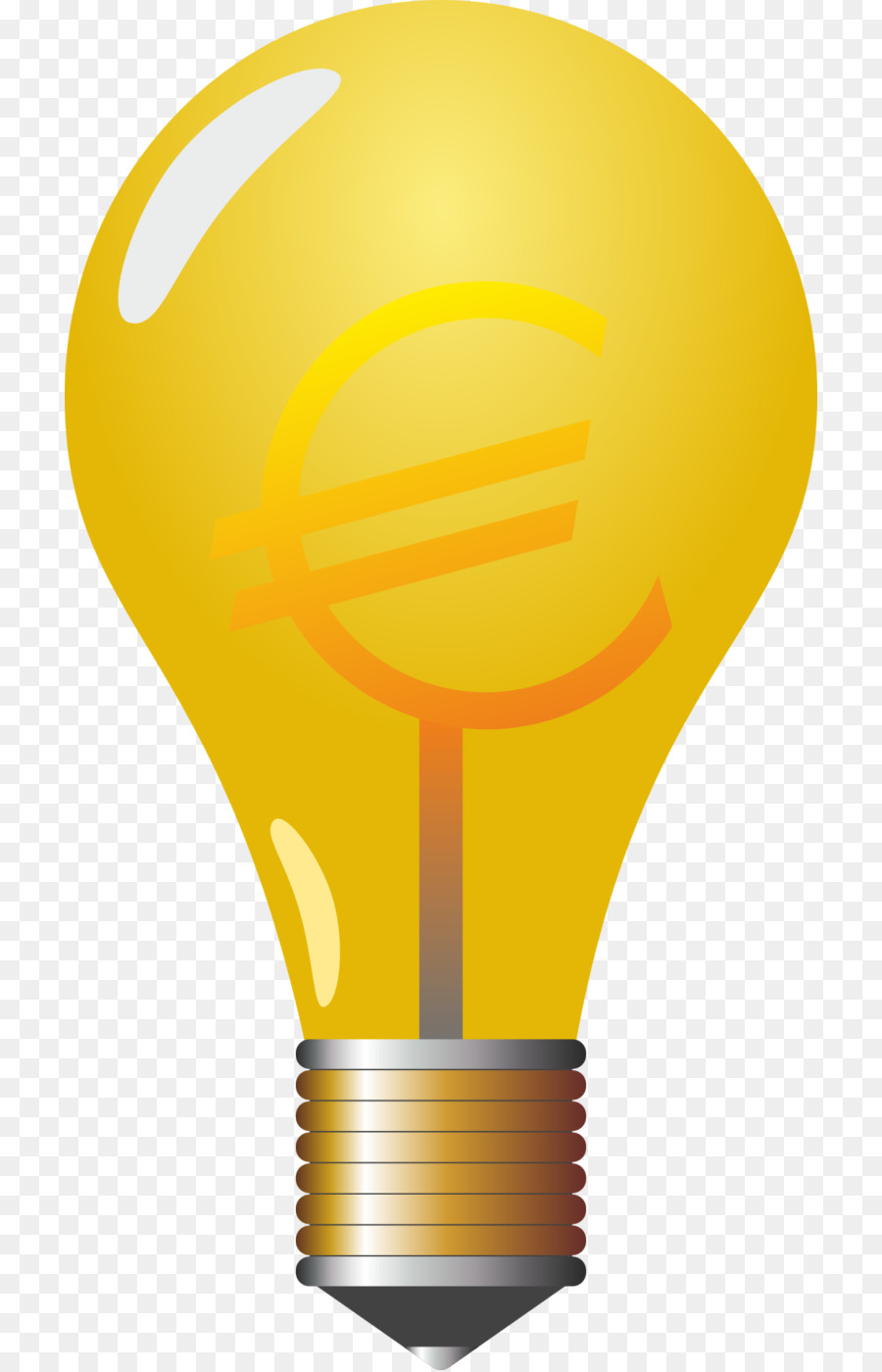 Bombilla Con Signo De Dólar，Idea PNG