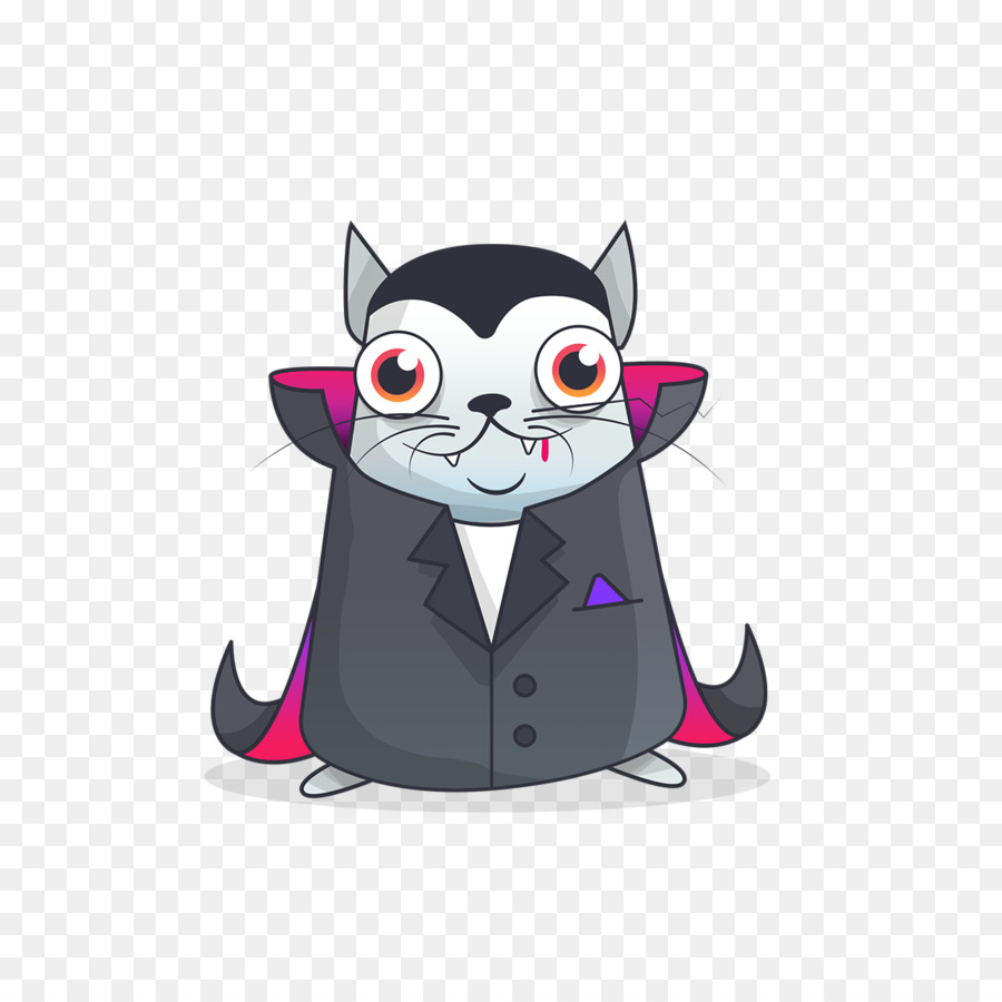 Gato Vampiro De Dibujos Animados，Vampiro PNG