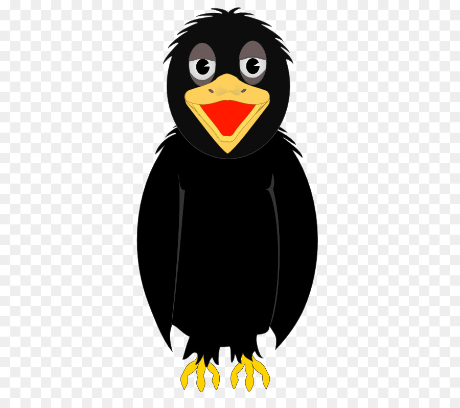 Pájaro Negro，Dibujos Animados PNG