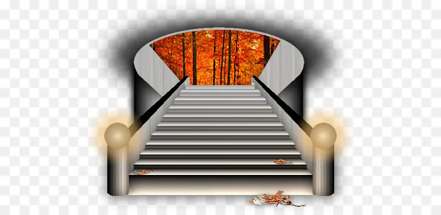 Escalera，Otoño PNG