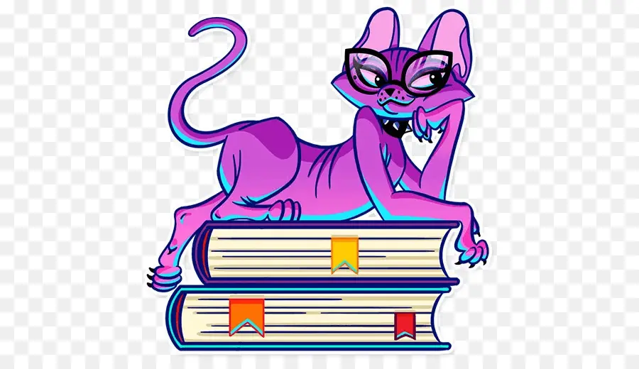 Gato Morado，Libros PNG