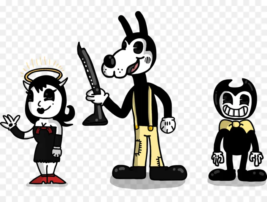 Personajes De Dibujos Animados，Bendy PNG