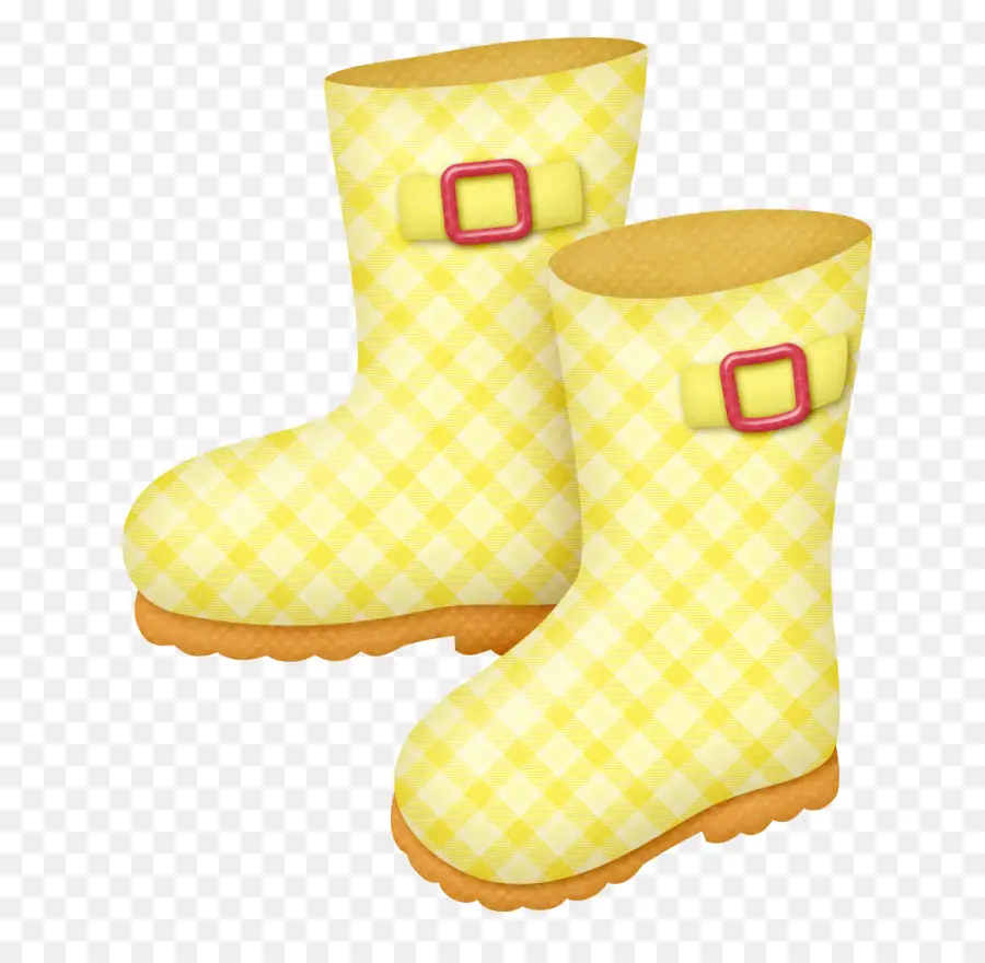 Botas De Lluvia Amarillas，Calzado PNG