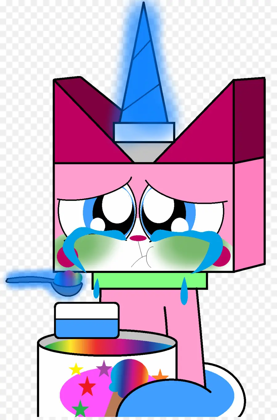 Unikitty，Llanto PNG