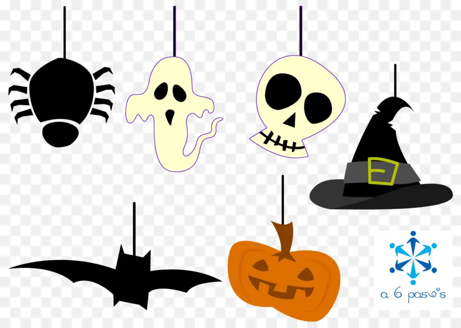 Decoraciones De Halloween，Araña PNG