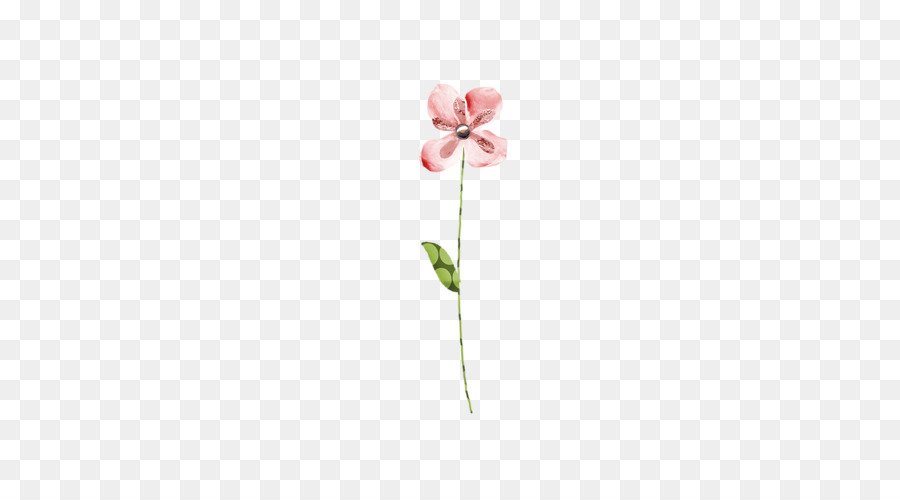 Silueta De Flor Rosa，Florecer PNG