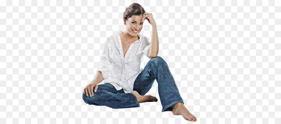 Mujer Sentada，Relajante PNG