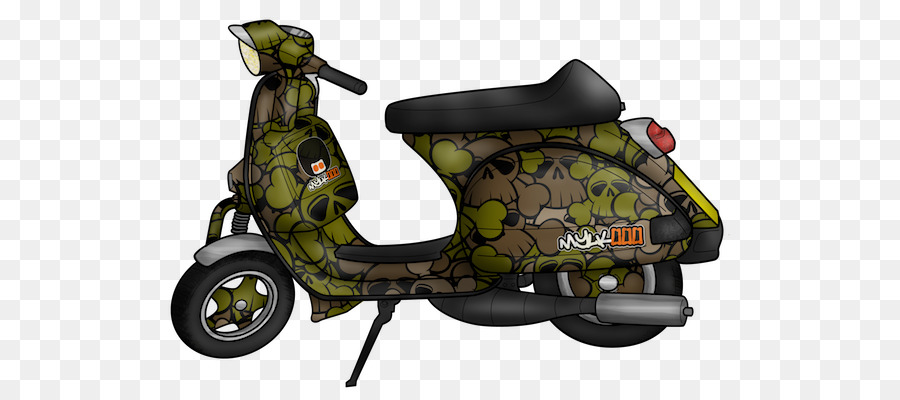 Scooter De Camuflaje，Moto PNG