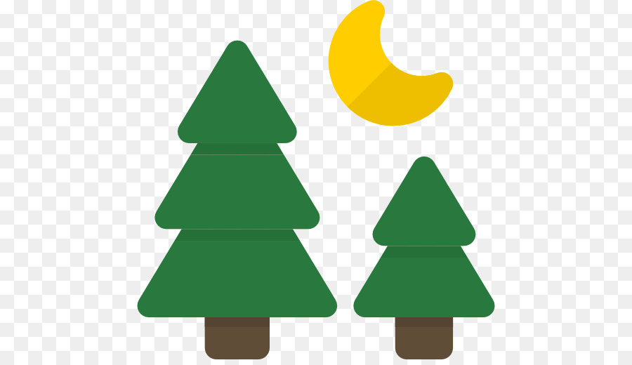 árboles Y Luna，Bosque PNG