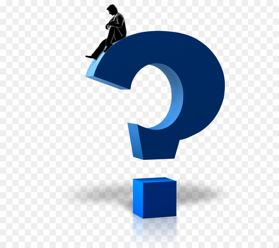 Signo De Interrogación Azul，Hombre PNG