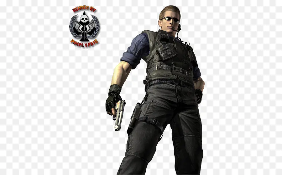 Personaje Con Pistola，Anteojos PNG