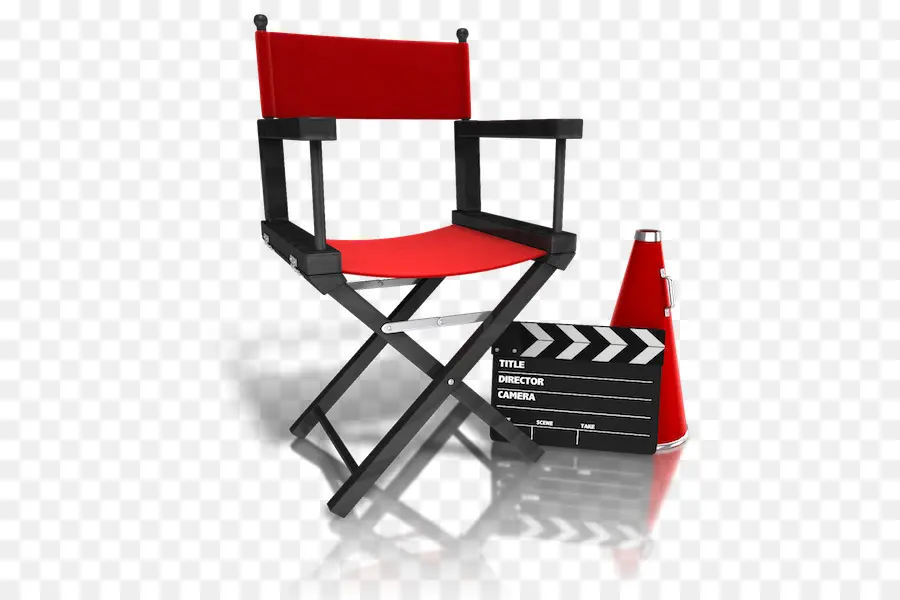 Silla Del Director，Rojo PNG