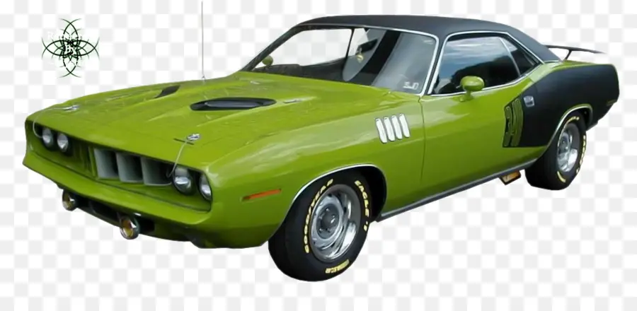 Coche Musculoso Verde，Clásico PNG