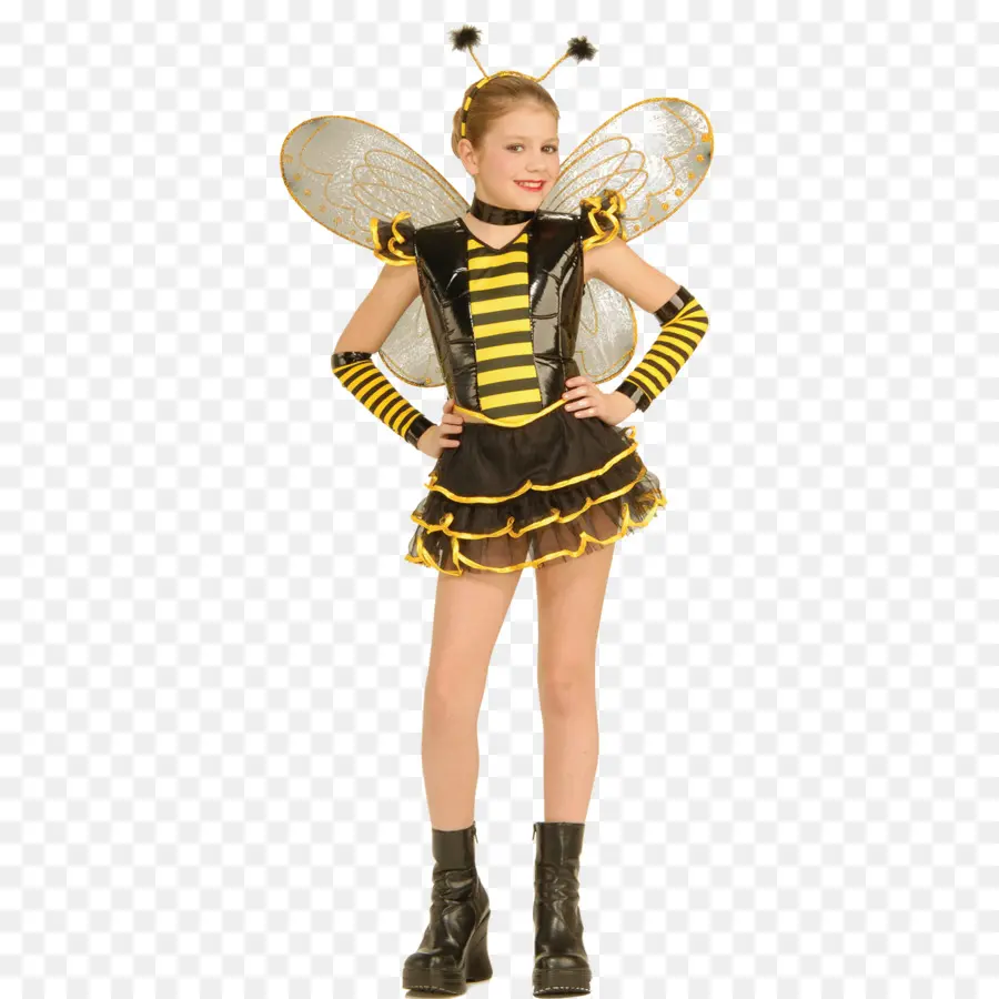 Disfraz De Abeja，Chica PNG