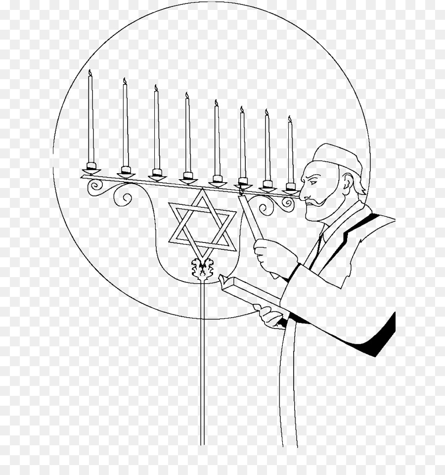 Hanukkah，Libro Para Colorear PNG