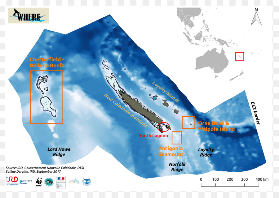 Mar Del Coral，La Geografía De Nueva Caledonia PNG