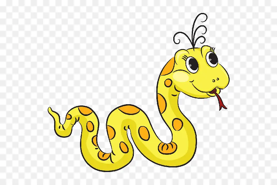 Serpiente Amarilla，Dibujos Animados PNG