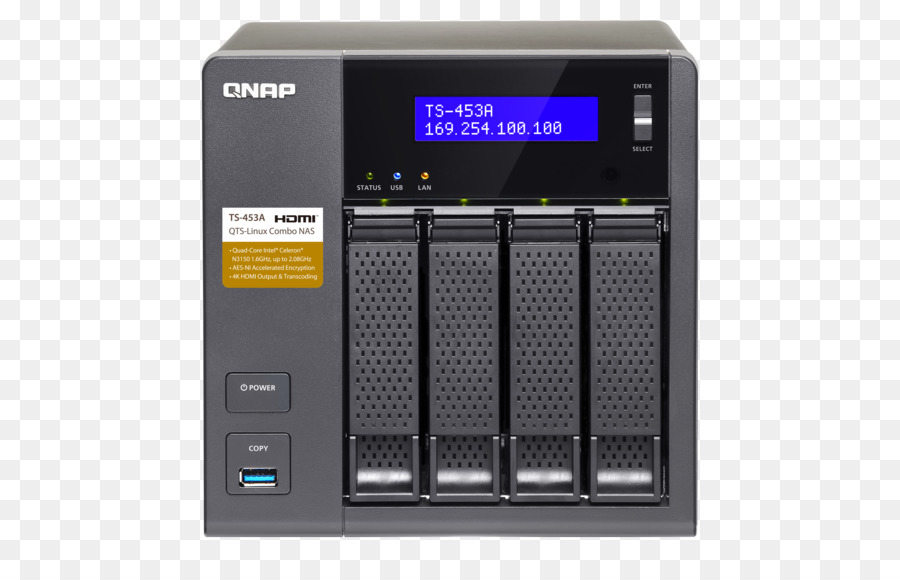 Qnap Ts453a，Red De Sistemas De Almacenamiento PNG