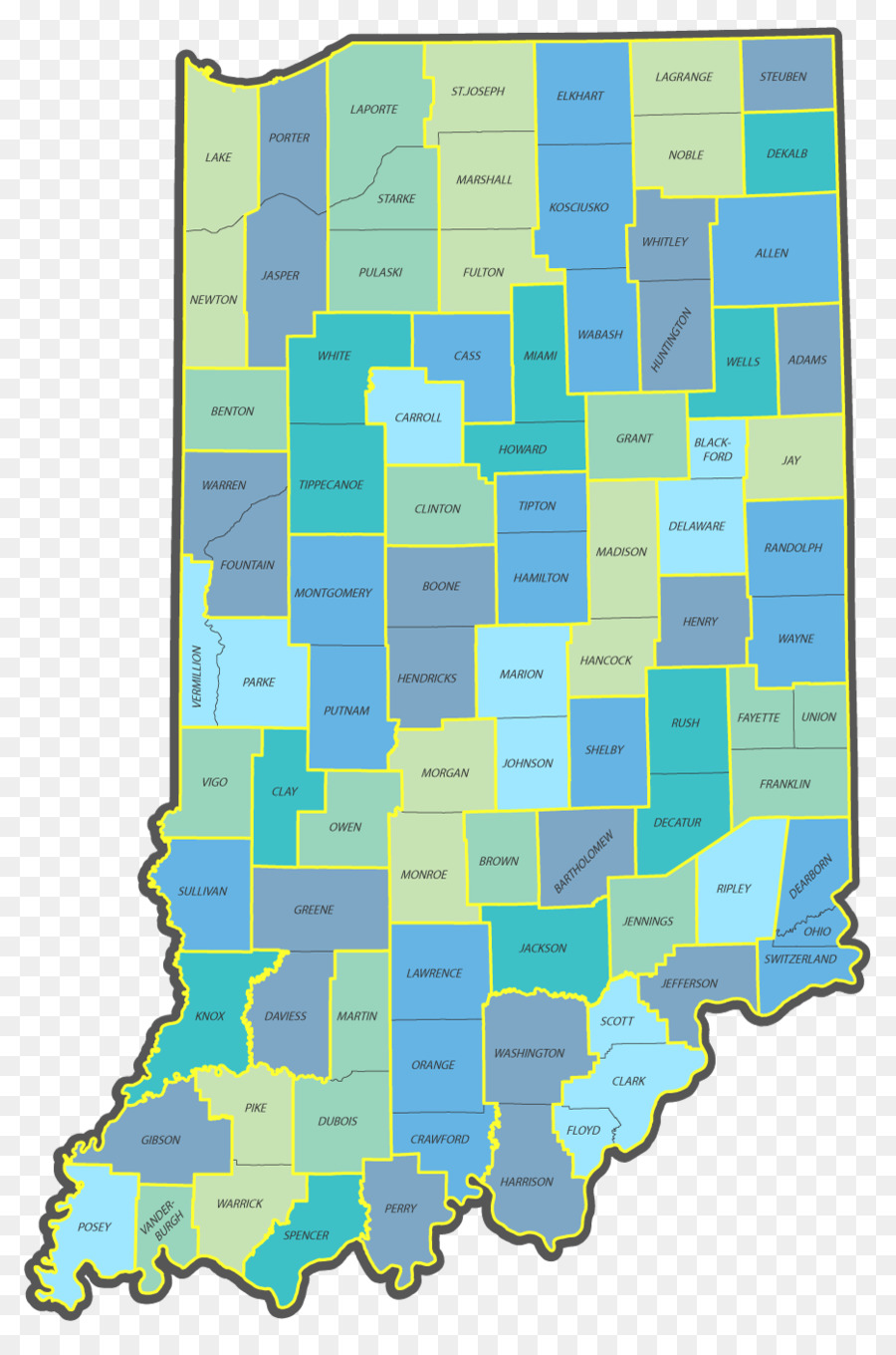 Mapa，El Departamento De Transporte De Indiana PNG