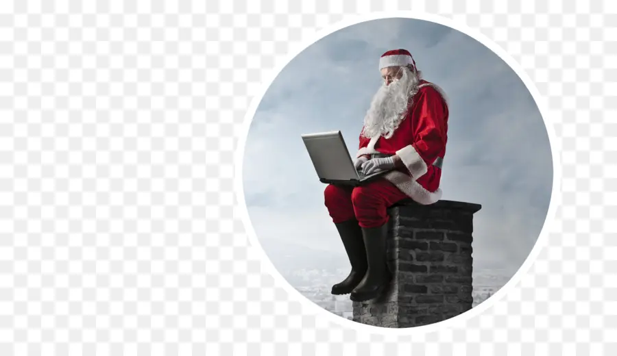 Papá Noel，Computadora Portátil PNG