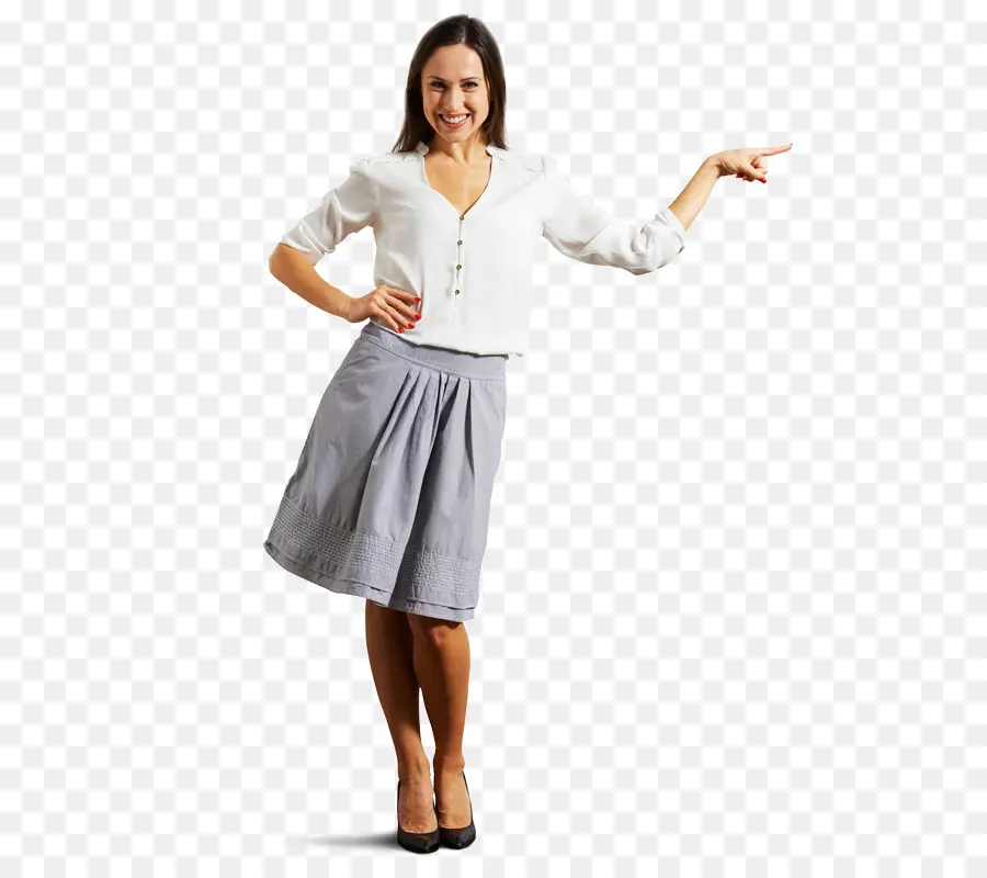 Mujer Señalando，Gesto PNG