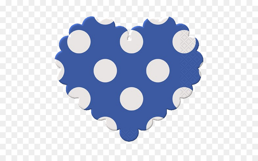 Corazón De Lunares，Azul PNG