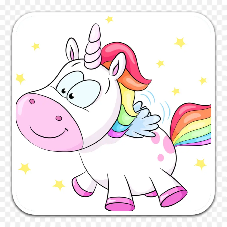 Unicornio De Dibujos Animados，Lindo PNG