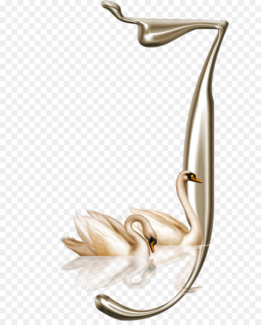 Letra J，Cisne PNG