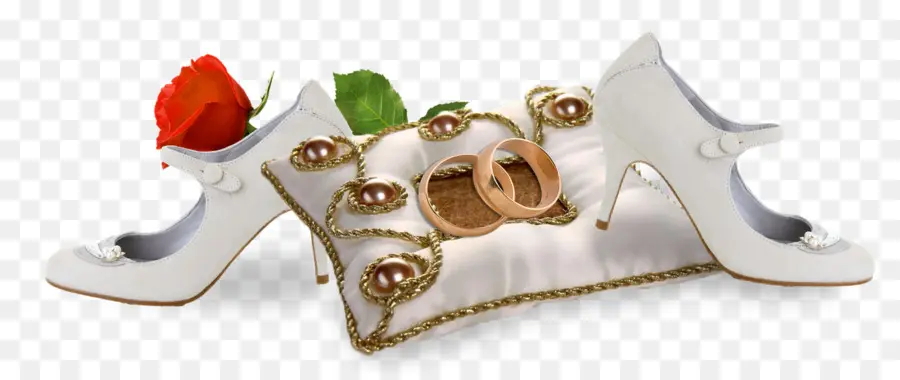 Zapatos Y Anillos De Boda，Tacones PNG