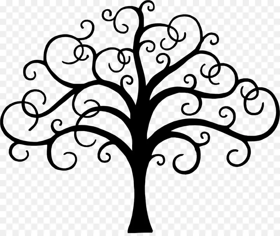 árbol Decorativo，Remolinos PNG