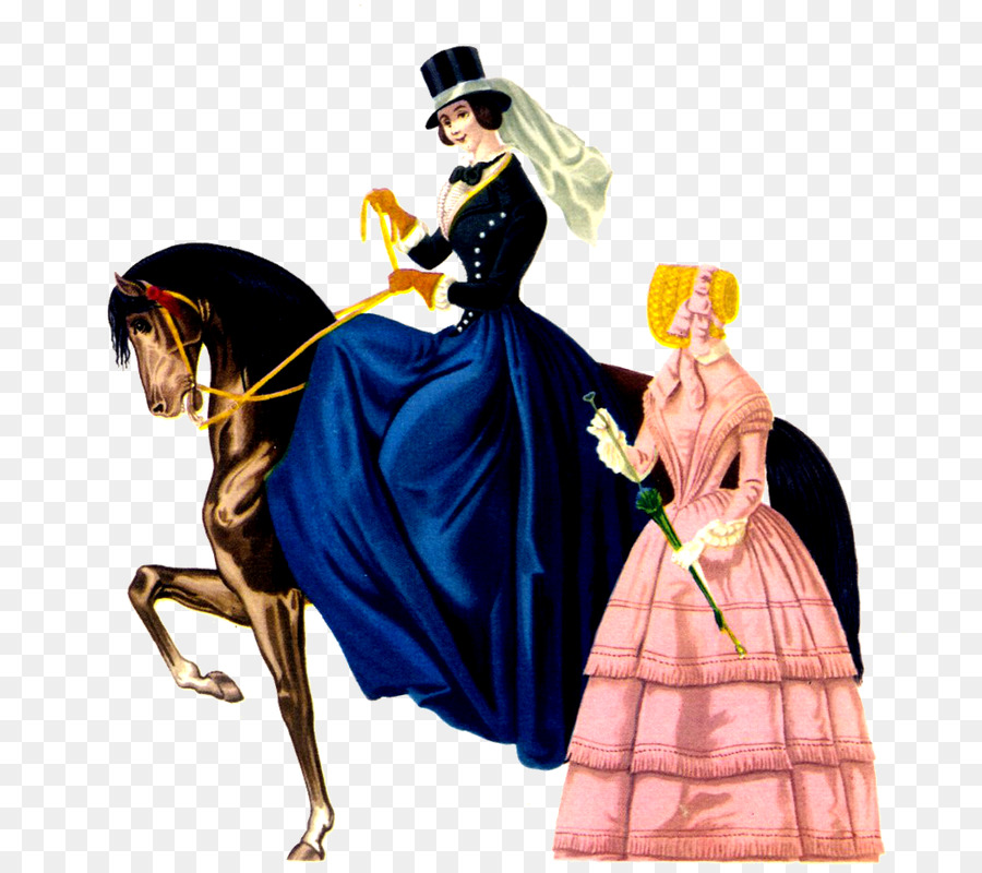 Mujeres Victorianas，Caballo PNG