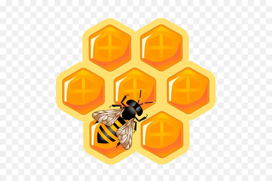 Abeja，Miel PNG