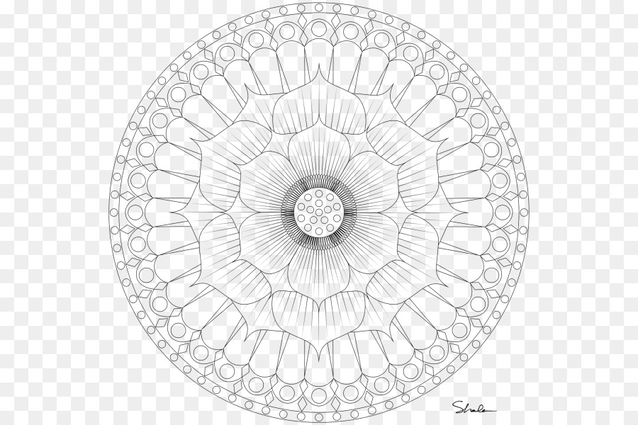 Mandala，Libro De Colorear PNG