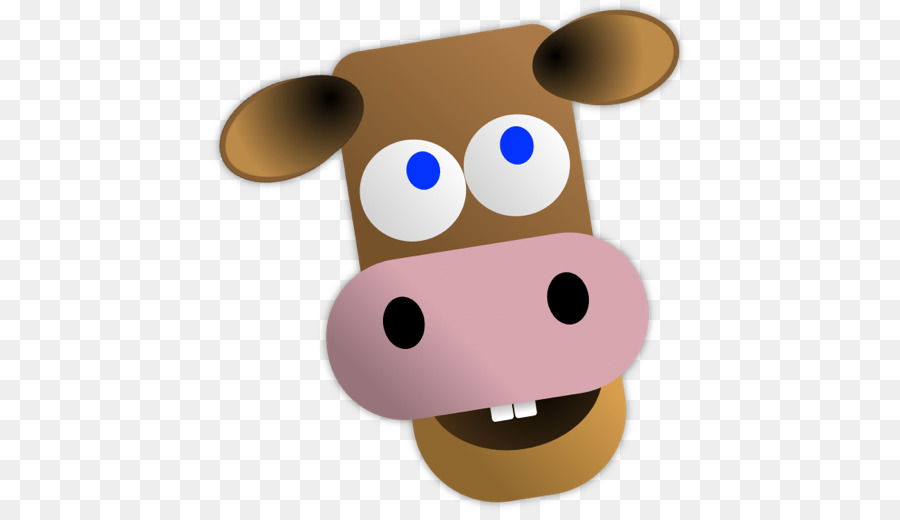 Cara De Vaca De Dibujos Animados，Animal PNG