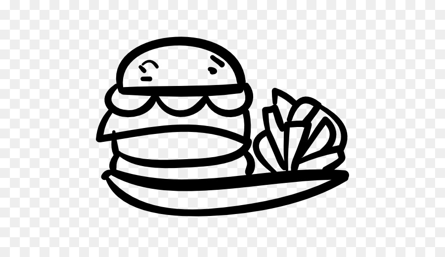 Doodle De Hamburguesa Y Papas Fritas，Hamburguesa PNG