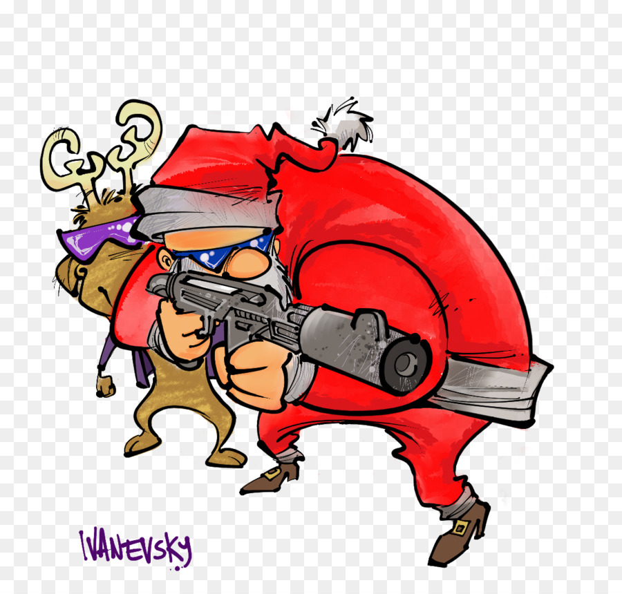 Santa Claus，De Dibujos Animados PNG