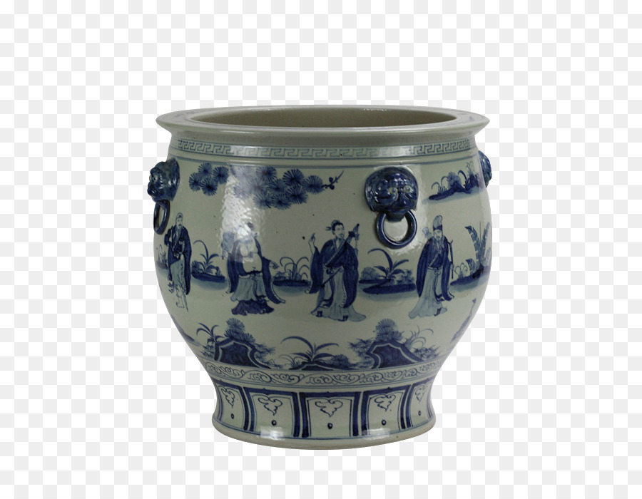 Azul Y Blanco De Cerámica，Jingdezhen PNG