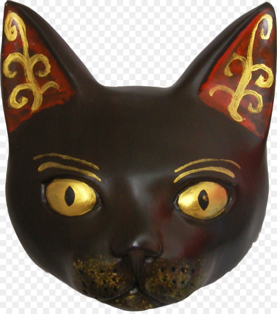 Máscara De Gato，Negro PNG