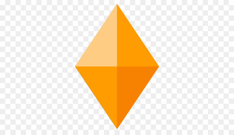 Diamante Naranja，Geométrico PNG