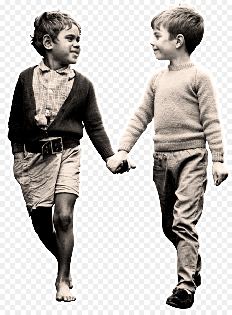 Dos Niños Cogidos De La Mano，Amistad PNG