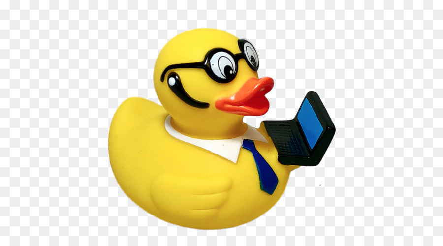 Pato De Goma Con Portátil，Computadora PNG