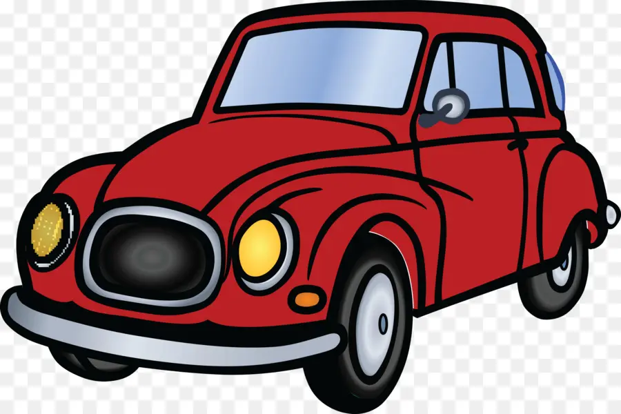 Coche Colorido，Dibujos Animados PNG