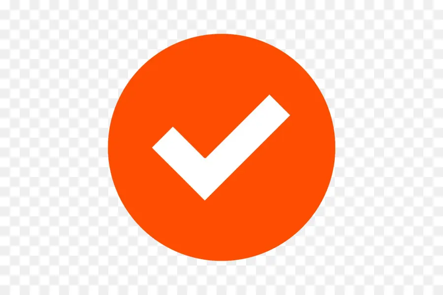 Marca De Verificación Naranja，Marca De Verificación PNG