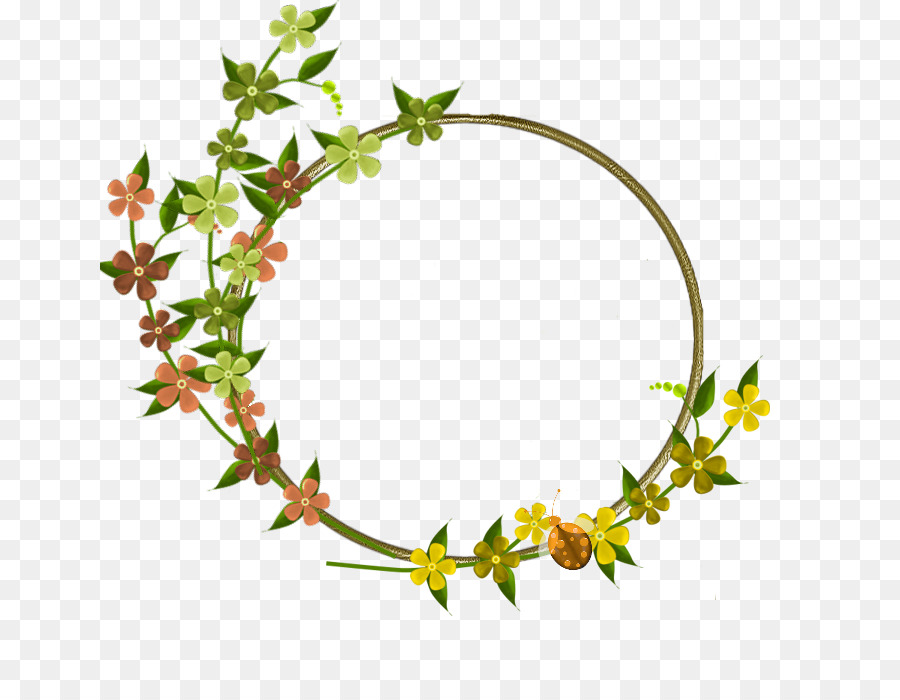 Corona De Flores，Verde PNG