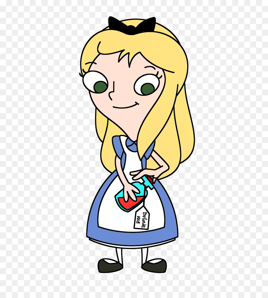 Chica Rubia，Vestido Azul PNG