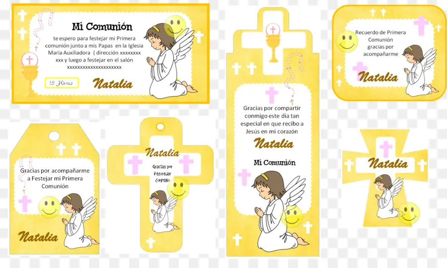 Tarjetas De Comunion，ángel PNG